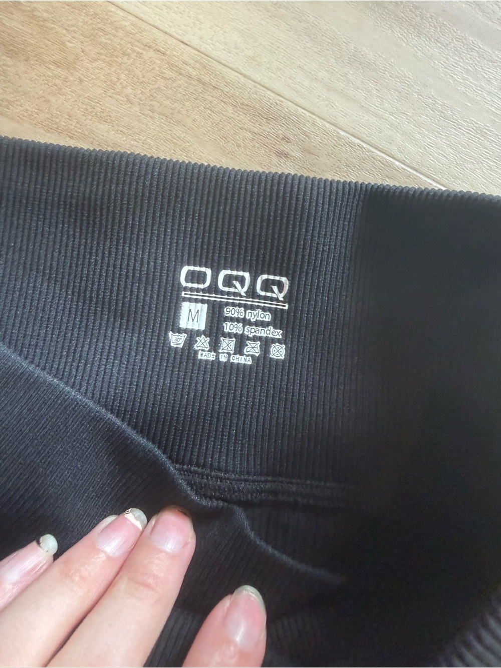 Black Ribbed Mini Skirt - Picture 2 of 2